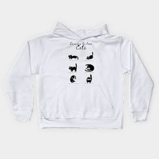 Reason to love cats Kids Hoodie